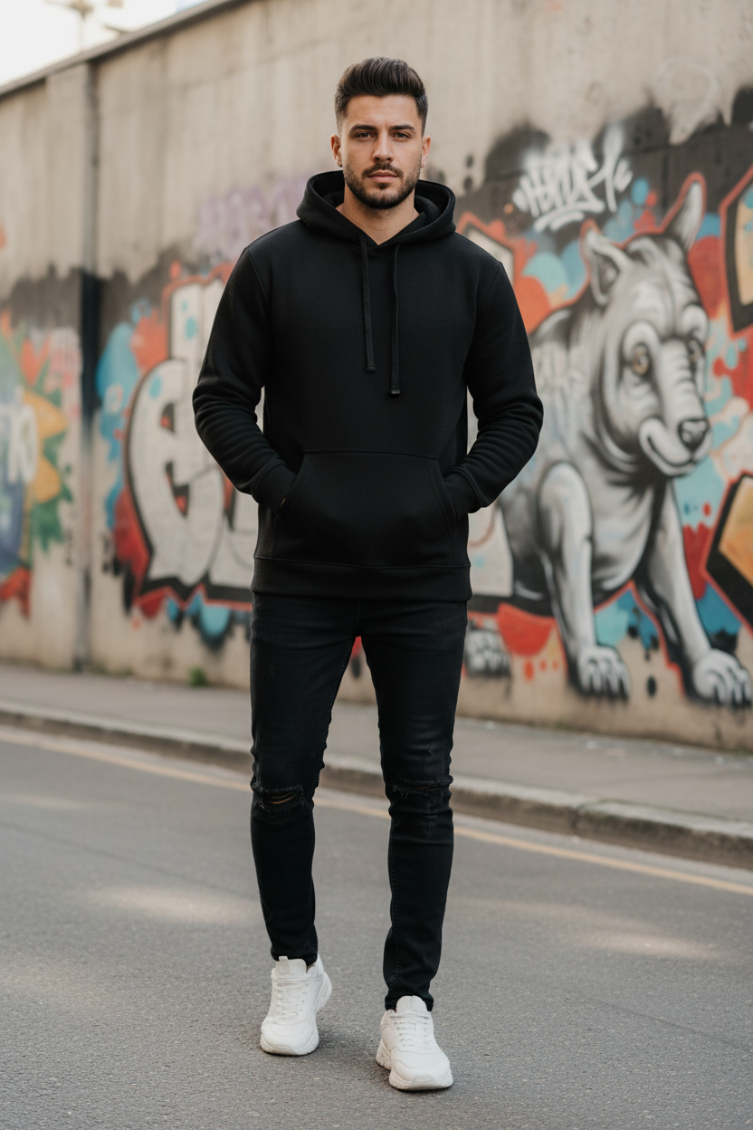 Sudadera CONDOR negra - Estilo urbano masculino