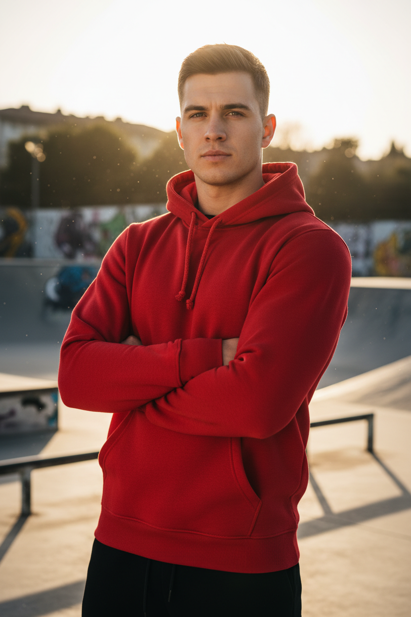 Sudadera Phoenix roja - Estilo urbano energético